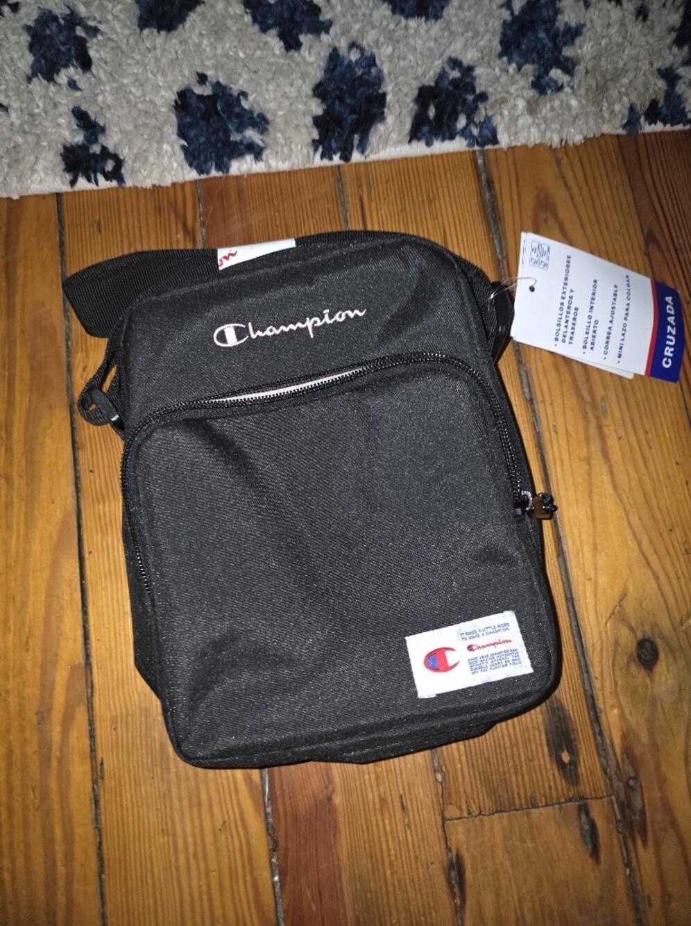 Champion Black Compact Crossbody Sling Bag